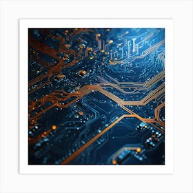 Circuit Board 15 Art Print