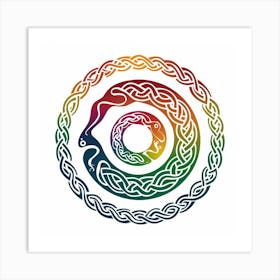 A Vector Illustration Of A Celtic Rainbo Fqjoybuwq56kwnbui87rog J9eak5oitkitj5ugxoh 7q Art Print