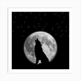 Howling Wolf Art Print