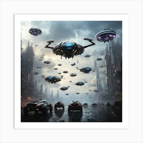 Futuristic City Art Print