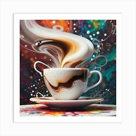 Coffee Painting 5 Art Print