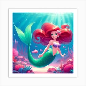 Little Mermaid 1 Art Print