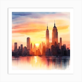 New York City Skyline Art Print