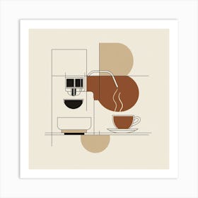 Creatai 24830 A Line Art Poster For International Espresso Da 81597c20 A83a 44e5 911f Dc5443c6ff51 1 Art Print