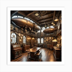 Steampunk Room Art Print