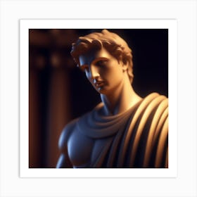 Statue Stock Videos & Royalty-Free Footage 1 Art Print