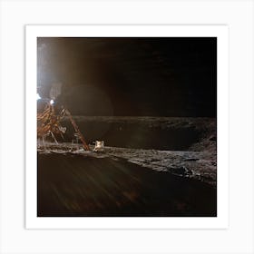 1a Photograph Of The Apollo 12 Lunar Landing Site Ta Art Print