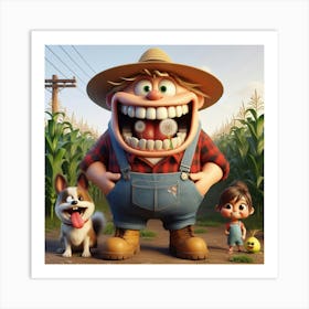 Farm Happy 3 Art Print