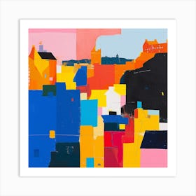 Abstract Travel Collection Edinburgh Scotland 3 Art Print