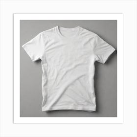 White T - Shirt 11 Art Print