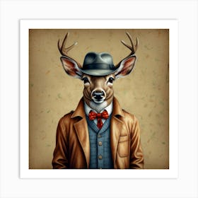 Deer Portrait 5 Art Print