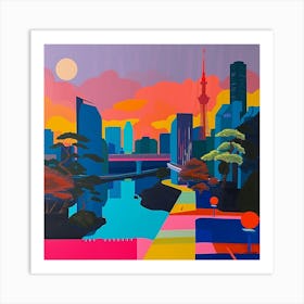 Abstract Travel Collection Tokyo Japan 1 Art Print