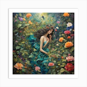 Fairy In The Garden Art Print