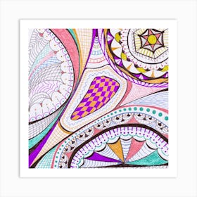 Abstract Doodle Art Print