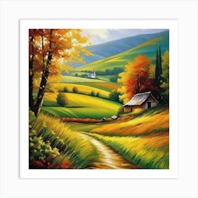 Autumn Landscape 11 Art Print