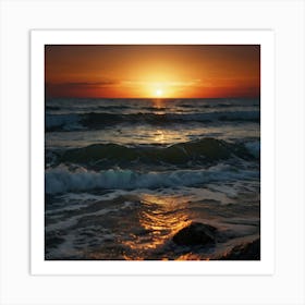 Default Seascapes Beautiful Places Magical World Fire Multico 3 Art Print