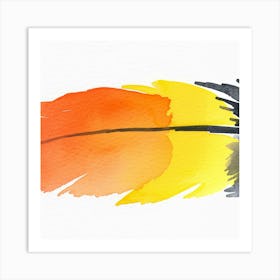 Watercolor Feather Art Print