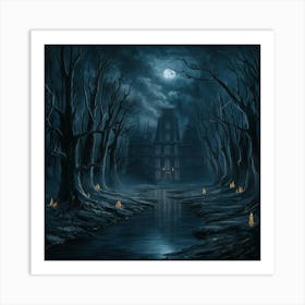 Haunted House Art Print