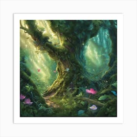 forêt enchantée 1 Art Print