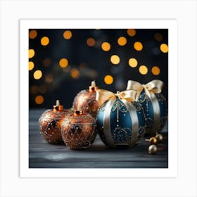 Christmas Ornaments 2 Art Print