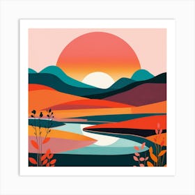 Landscape Painting 7 Art Print