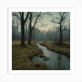 Foggy Forest 2 Art Print