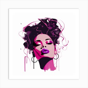 Afro Girl 43 Art Print