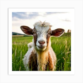 Grass National Breeding Head Ruminant Pasture Plant Cattle Day Country Standing Rural Be (1) Art Print