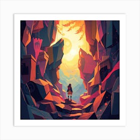 Manga canyon Art Print