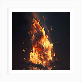 Fire Flame Art Print
