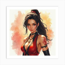 Mortal Kombat Ninja Fighter Concept Art (486) Art Print