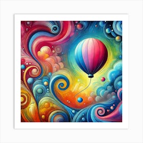 Hot Air Balloon Art Print