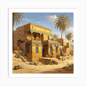 Egyptian Village 4 Art Print