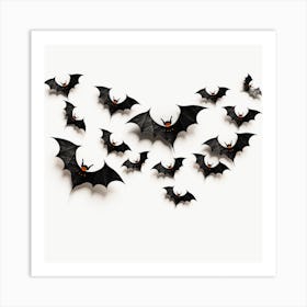 Halloween Bats Art Print