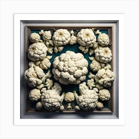 Cauliflowers In A Frame 1 Art Print