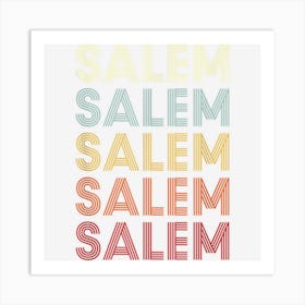 Salem Michigan Salem Mi Retro Vintage Text Art Print