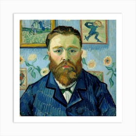 Portrait Of Joseph Roulin, Vincent Van Gogh 3 Art Print