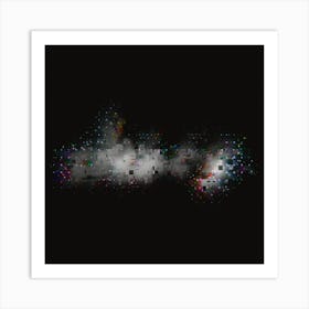 Abstract Pixel Art Art Print