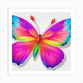 Colorful Butterfly 2 Art Print