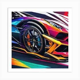 Lamborghini 117 Art Print