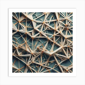 Abstract 3d Paper Art Art Print