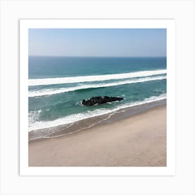 Aerial View Of A Beach 24 Art Print