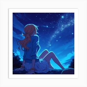 Nami's Midnight view Art Print