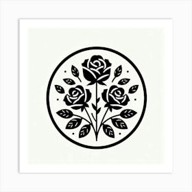 Roses In A Circle Art Print