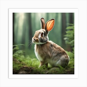 Rabbit In The Forest 126 Art Print