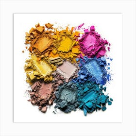 Colorful Eyeshadow Palette 2 Art Print