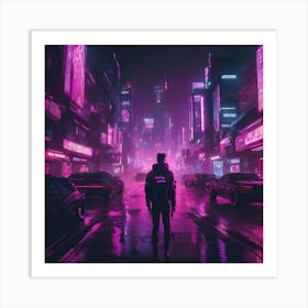 Neon City 1 Art Print