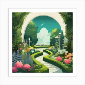 Fairytale Garden Art Print