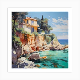 Impressionist Tones of Taormina Art Print