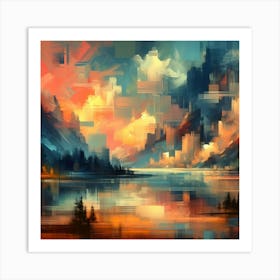 Abstract Horizons 28 Art Print